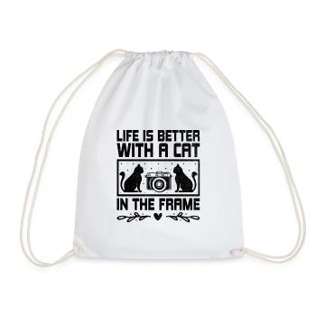 Chat Photographes Chat Amoureux Des Chats Photo - Sac de sport léger - blanc - Devant