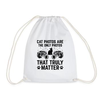 Chat Photographes Chat Amoureux Des Chats Photo - Sac de sport léger - blanc - Devant