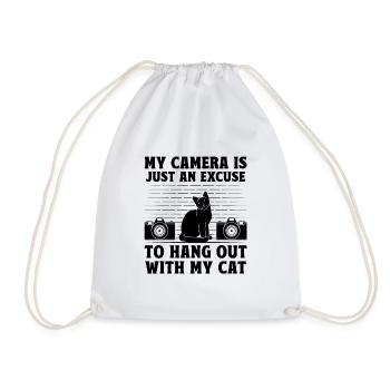 Cat Photographers Cat Lovers Photograpy Cats Photo - Drawstring Bag - white - Front