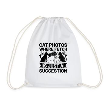 Cat Photographers Cat Lovers Photograpy Cats Photo - Drawstring Bag - white - Front
