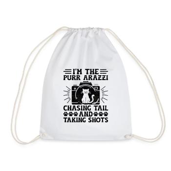 Cat Photographers Cat Lovers Photograpy Cats Photo - Drawstring Bag - white - Front
