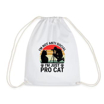 Cat Photographers Cat Lovers Photograpy Cats Photo - Drawstring Bag - white - Front