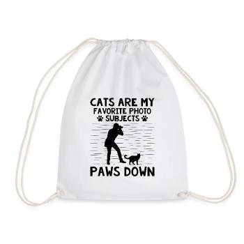 Chat Photographes Chat Amoureux Des Chats Photo - Sac de sport léger - blanc - Devant