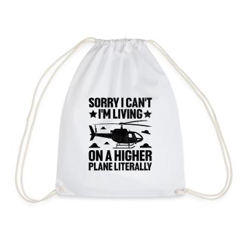 Désolé, je ne peux pas, je vis sur un plan supérieur, littéral - Sac de sport léger - blanc - Devant