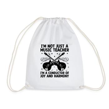 Je ne suis pas seulement un professeur de musique, je suis un chef d’orchestre Musique - Sac de sport léger - blanc - Devant