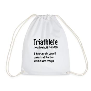 Triathlète Une personne qui ne comprend pas cela sur - Sac de sport léger - blanc - Devant