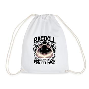 Ragdoll Mehr als nur eine hübsche Ragdolls-Katze - Turnbeutel - Weiß - Vorne