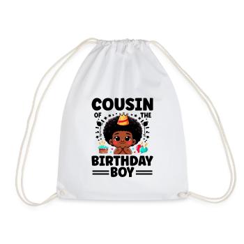 Cousin Du Garçon D’anniversaire Cousins De La Famille - Sac de sport léger - blanc - Devant