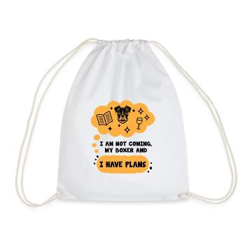 Je ne viens pas mon boxer et j’ai des plans Dictons - Sac de sport léger - blanc - Devant