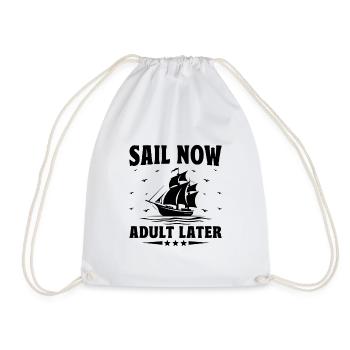 Naviguez maintenant adulte plus tard Pédalo - Sac de sport léger - blanc - Devant
