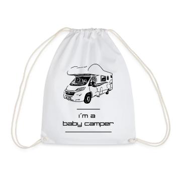 Im a baby camper - Drawstring Bag - white - Front