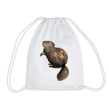Bieber - Drawstring Bag - white - Front