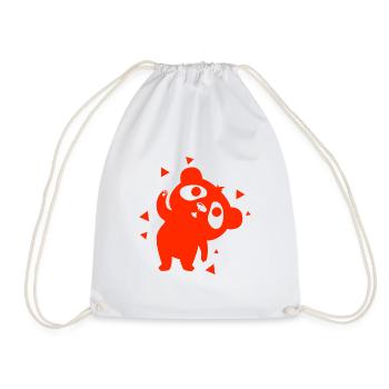 Ours - Panda Forêt Nature Liberté Sauvage - Sac de sport léger - blanc - Devant
