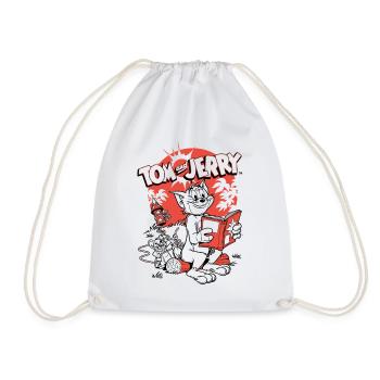Tom And Jerry Rockets Fun - Drawstring Bag - white - Front