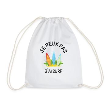 je peux pas j´ai surf - Sac de sport léger - blanc - Devant