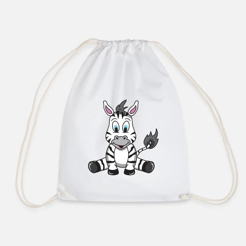Zebra - Turnbeutel - Weiß