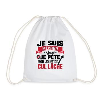 Je suis mécano humour cadeau mécanicien - Sac de sport léger - blanc - Devant