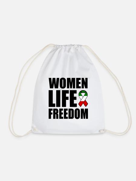 Women life freedom - Turnbeutel - Weiß