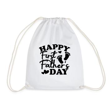 Joyeuse première fête des pères - Sac de sport léger - blanc - Devant