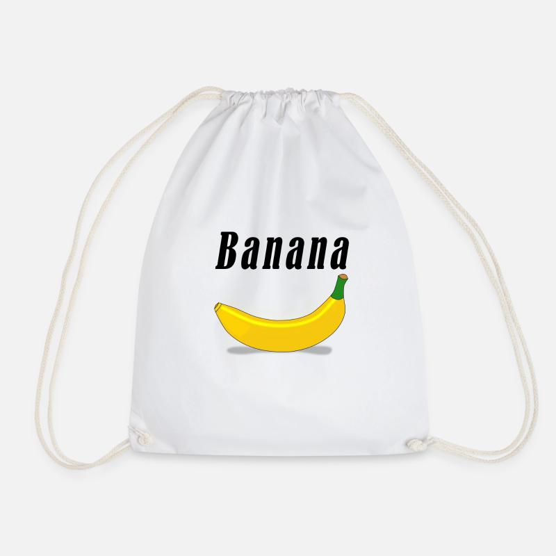 Banana - Drawstring Bag - white