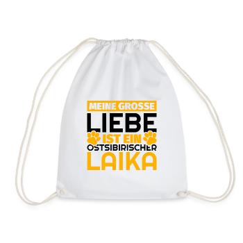 Ostsibirischer Laika Geschenke lustig - Turnbeutel - Weiß - Vorne