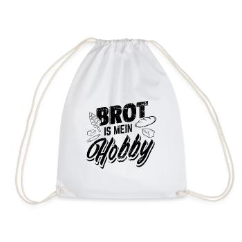 Brot Backen Hobby | Bäcker Bäckerin Beruf Geschenk - Turnbeutel - Weiß - Vorne