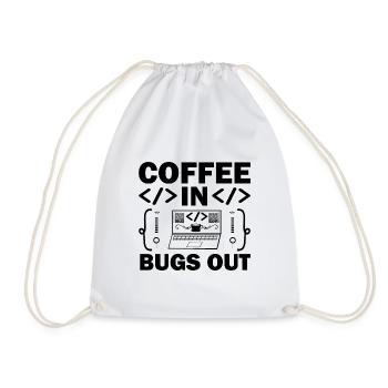 Kaffee-Codierung Programmierer Programmierer Entwickler Nerd Coff - Turnbeutel - Weiß - Vorne