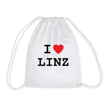 I Love Linz - Linz T-Shirt - Drawstring Bag - white - Front