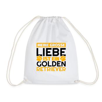 Golden Retriever Geschenke lustig - Turnbeutel - Weiß - Vorne