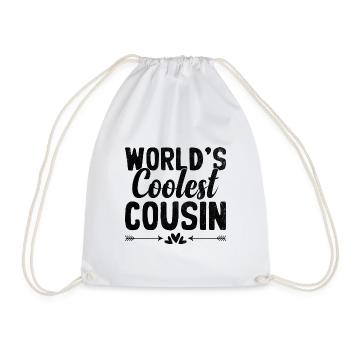 World's Coolest Cousin Family Reunion Cousins - Drawstring Bag - white - Front