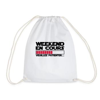 WEEKEND EN COURS - Sac de sport léger - blanc - Devant