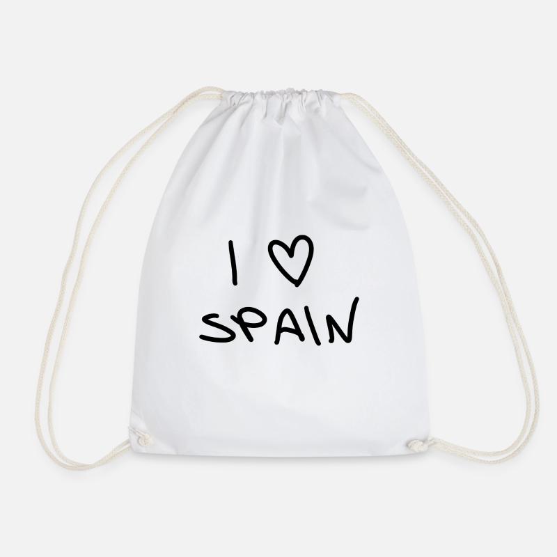 I love Spain - Drawstring Bag - white