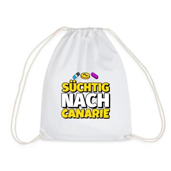 Canarie Tanz lustig Geschenk - Turnbeutel - Weiß - Vorne