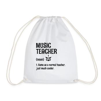Professeur de musique identique à un professeur normal, juste beaucoup C - Sac de sport léger - blanc - Devant