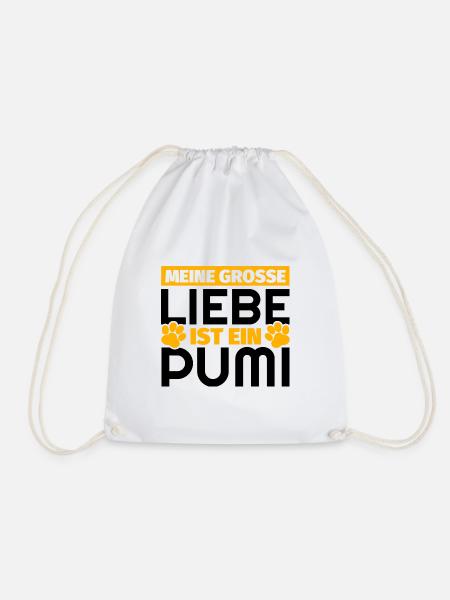 Pumi Geschenke lustig - Turnbeutel - Weiß