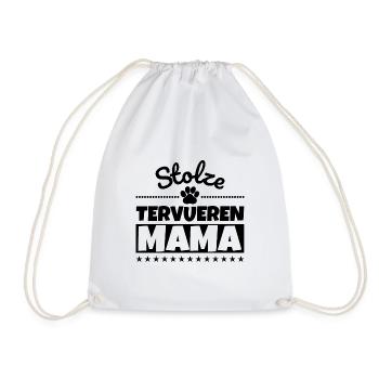 Stolze Tervueren Mama - Turnbeutel - Weiß - Vorne
