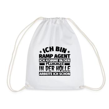 Ramp Agent Geschenk lustig Himmel Hölle - Turnbeutel - Weiß - Vorne