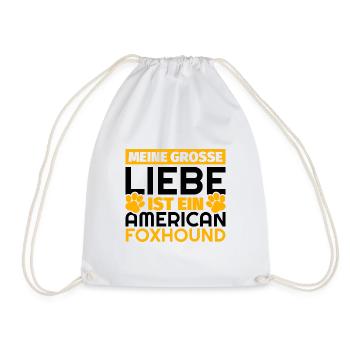 American Foxhound Geschenke lustig - Turnbeutel - Weiß - Vorne