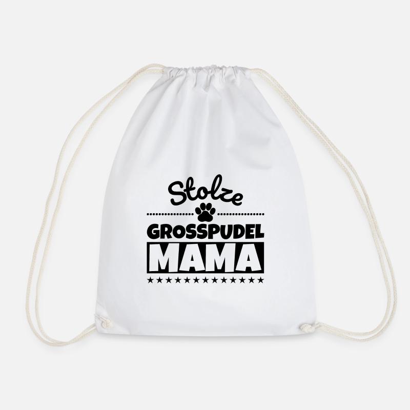 Stolze Grosspudel Mama - Turnbeutel - Weiß