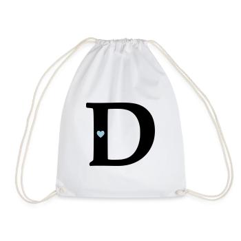 point d Lettre initiale - Sac de sport léger - blanc - Devant