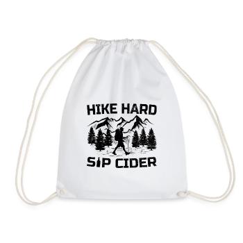 iking Outdoor Nature Hiker Trekking Mountaineering - Drawstring Bag - white - Front