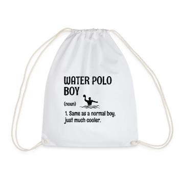 Water-polo garçon identique à un garçon normal, juste beaucoup cool - Sac de sport léger - blanc - Devant