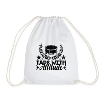 Corps de tambours, fanfare, corps de tambours, musique Percussio - Sac de sport léger - blanc - Devant