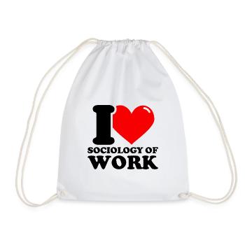 J’aime la sociologie du travail - Sac de sport léger - blanc - Devant