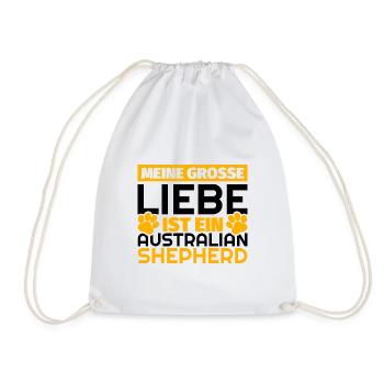 Australian Shepherd Geschenke lustig - Turnbeutel - Weiß - Vorne