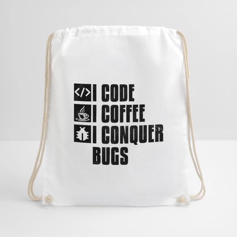 Café Codage Programmeur Codeur Développeur Nerd Coff Sac de sport léger