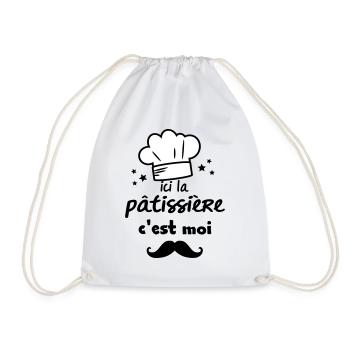 la pâtissière - Sac de sport léger - blanc - Devant