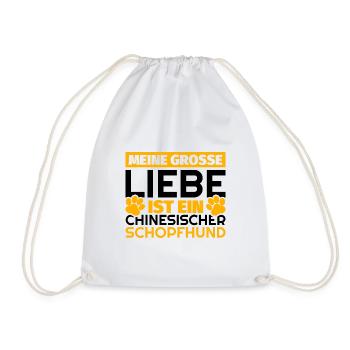 Chinesischer Schopfhund Hairless-Schlag Geschenke - Turnbeutel - Weiß - Vorne