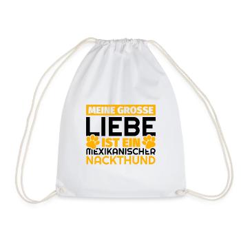 Mexikanischer Nackthund Geschenke lustig - Turnbeutel - Weiß - Vorne