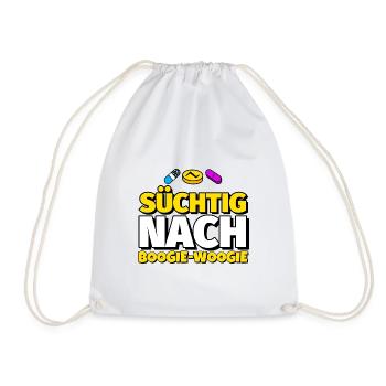 Boogie-Woogie Tanz lustig Geschenk - Turnbeutel - Weiß - Vorne